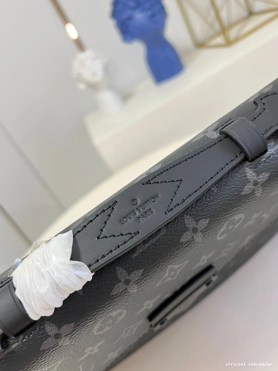 Official oldcobbler LOCK BRIEFCASE VUITTON S LOUIS 0818